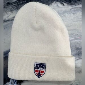Old Glory DC Rugby Cream Knit Beanie, New